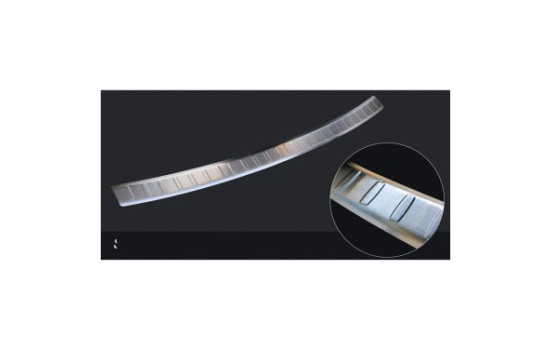 Stainless steel bumper protector suitable for Skoda Octvia II RS Combi 2005-2013 'Ribs'