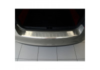 Stainless steel bumper protector suitable for Skoda Rapid 2012- 'Ribs'