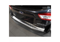 Stainless steel bumper protector suitable for Subaru Impreza V GT 5-door 2017- 'Ribs'