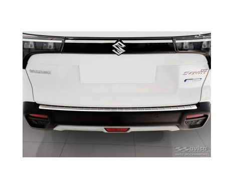 Stainless steel bumper protector suitable for Suzuki S-Cross II 2022- 'Ribs', Image 2