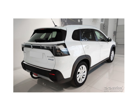 Stainless steel bumper protector suitable for Suzuki S-Cross II 2022- 'Ribs', Image 5