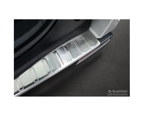 Stainless steel bumper protector suitable for Toyota bZ4X 2021- 'Ribs', Image 3