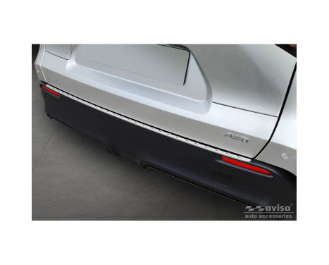 Stainless steel bumper protector suitable for Toyota bZ4X 2021- 'Ribs', Image 4