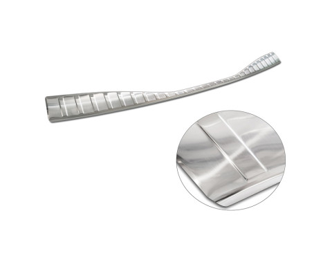 Stainless steel bumper protector suitable for Toyota bZ4X 2021- 'Ribs', Image 6