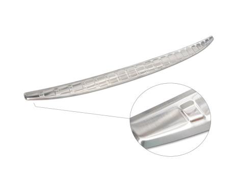 Stainless steel bumper protector suitable for Toyota Camry Hybrid (V7) 2017-2021 & FL 2021- 'Ribs', Image 4