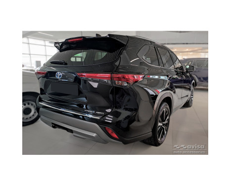 Stainless steel bumper protector suitable for Toyota Highlander (XU70) 2020- 'Hybrid', Image 6