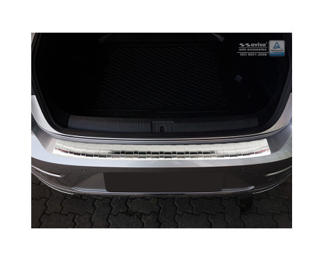 Stainless steel bumper protector suitable for Volkswagen Arteon 2017- 'Ribs', Image 3