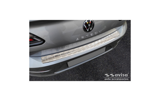 Stainless steel bumper protector suitable for Volkswagen Arteon Shooting Brake 2020- 'Ribs', Image 4