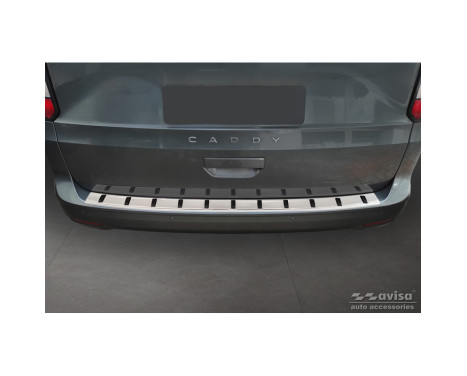 Stainless steel bumper protector suitable for Volkswagen Caddy V Cargo & Combi 2020- 'STRONG EDITION', Image 2