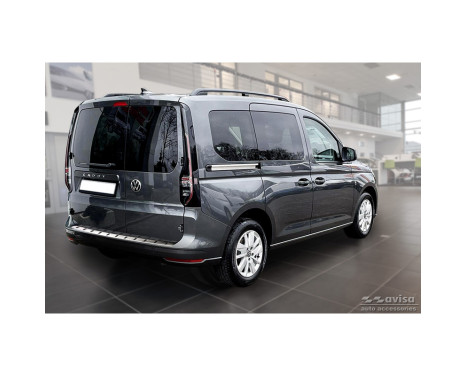 Stainless steel bumper protector suitable for Volkswagen Caddy V Cargo & Combi 2020- 'STRONG EDITION', Image 5