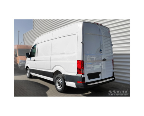 Stainless steel bumper protector suitable for Volkswagen Crafter & MAN TGE 2017- 'Riffled' ('XL' ver, Image 5