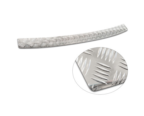 Stainless steel bumper protector suitable for Volkswagen Crafter & MAN TGE 2017- 'Riffled' ('XL' ver, Image 6