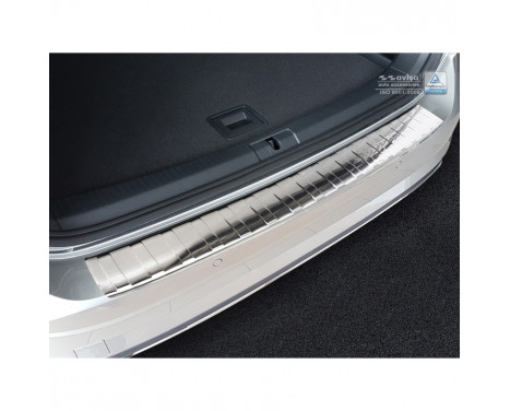 Stainless steel bumper protector suitable for Volkswagen Golf VII Variant Facelift 2017- 'Ribs'