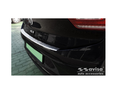 Stainless steel bumper protector suitable for Volkswagen ID.3 2020- 'Ribs', Image 4
