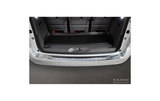 Stainless steel bumper protector suitable for Volkswagen Multivan T7 2021- - 'Ribs', Image 3