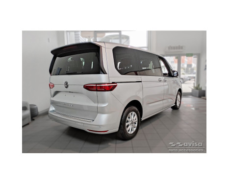 Stainless steel bumper protector suitable for Volkswagen Multivan T7 2021- - 'Ribs', Image 5