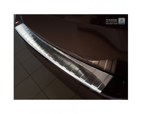 Stainless steel bumper protector suitable for Volkswagen Passat 3G Variant 2014- 'Ribs'