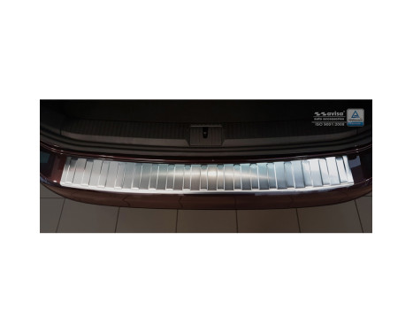 Stainless steel bumper protector suitable for Volkswagen Passat 3G Variant 2014- 'Ribs', Image 3