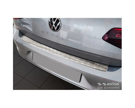 Stainless steel bumper protector suitable for Volkswagen Passat Sedan 2014-2019 & FL 2019- 'Ribs'