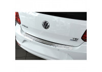 Stainless steel bumper protector suitable for Volkswagen Polo 6C 2014- 'Ribs'