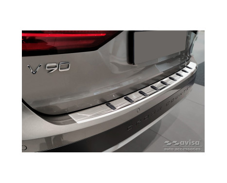 Stainless steel bumper protector suitable for Volvo V90 II 2016- (incl. Cross Country) 'STRONG EDITION'