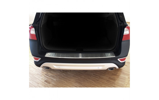 Stainless steel bumper protector suitable for Volvo XC70 2007- 'Ribs'