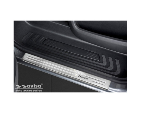 Stainless steel door sill suitable for Mercedes Vito & V-Class W447 2014- - 'Exclusive' - 2-piece - Version, Image 2