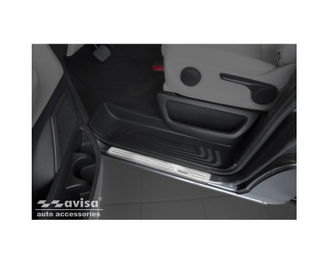 Stainless steel door sill suitable for Mercedes Vito & V-Class W447 2014- - 'Exclusive' - 2-piece - Version, Image 3