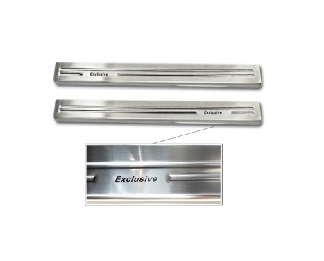 Stainless steel door sill suitable for Mercedes Vito & V-Class W447 2014- - 'Exclusive' - 2-piece - Version, Image 4