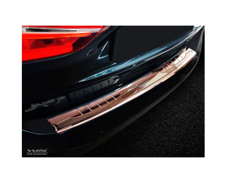 Stainless steel rear bumper protector 'Deluxe' BMW X1 F48 2015- 'Performance' Copper / Copper Carbon