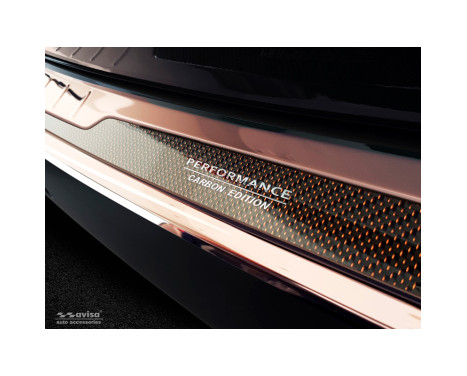 Stainless steel rear bumper protector 'Deluxe' BMW X1 F48 2015- 'Performance' Copper / Copper Carbon, Image 2