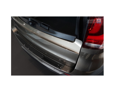 Stainless steel Rear bumper protector 'Deluxe' BMW X5 (F15) 2013-2018 Black / Black Carbon, Image 2
