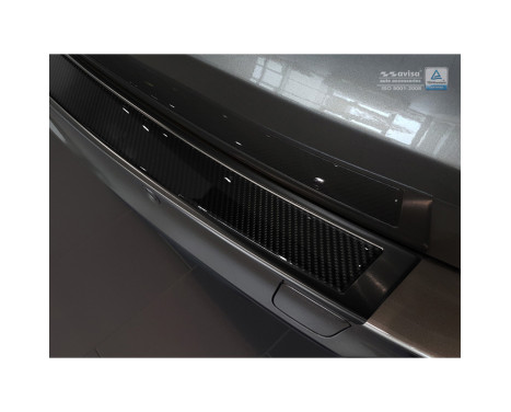Stainless steel Rear bumper protector 'Deluxe' BMW X5 (F15) 2013-2018 Black / Black Carbon, Image 4