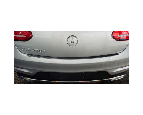 Stainless steel rear bumper protector 'Deluxe' Mercedes GLE Coupé 2015- Black / Black Carbon, Image 3