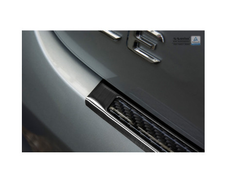 Stainless steel rear bumper protector 'Deluxe' Mercedes GLE Coupé 2015- Black / Black Carbon, Image 4