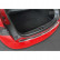 Stainless steel Rear bumper protector 'Deluxe' Tesla Model S 2012- Chrome / Red-Black Carbon
