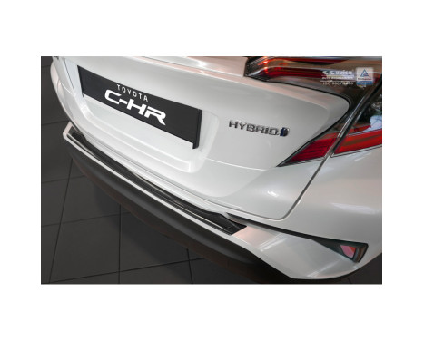 Stainless steel Rear bumper protector 'Deluxe' Toyota C-HR 2016- Black / Black Carbon, Image 2