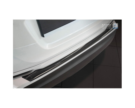 Stainless steel Rear bumper protector 'Deluxe' Toyota C-HR 2016- Black / Black Carbon, Image 3