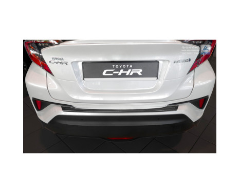 Stainless steel Rear bumper protector 'Deluxe' Toyota C-HR 2016- Black / Black Carbon, Image 4