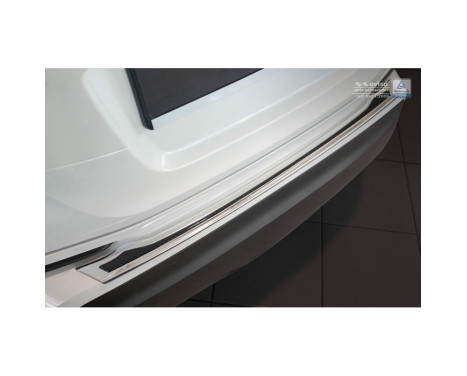 Stainless steel Rear bumper protector 'Deluxe' Toyota C-HR 2016- Chrome / Black Carbon, Image 3