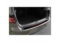 Stainless steel Rear bumper protector 'Deluxe' Volkswagen Golf VII HB 3/5-door 2012- Chrome / Red-Black Carbon