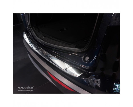 Stainless steel rear bumper protector Alfa Romeo Stelvio 2017- 'Ribs'