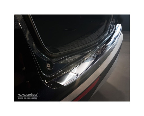 Stainless steel rear bumper protector Alfa Romeo Stelvio 2017- 'Ribs', Image 3
