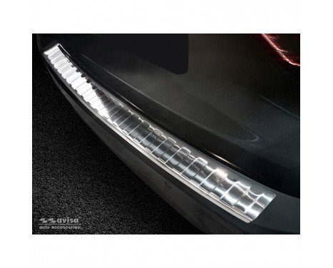 Stainless steel rear bumper protector BMW 3-Series G21 Touring M-Package 2018- 'Ribs'