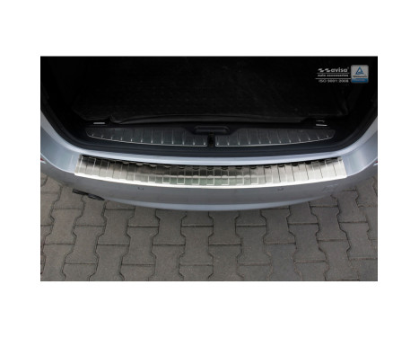 Stainless steel rear bumper protector BMW 5-Series F11 Touring 2010-2017 'Ribs', Image 3