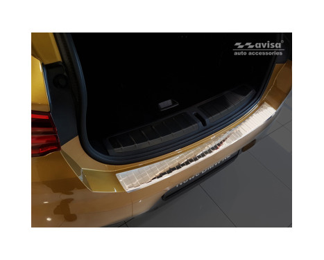 Stainless steel rear bumper protector BMW X2 (F39) M-Package 2018- 'Ribs', Image 2