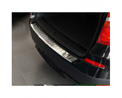 Stainless steel rear bumper protector BMW X3 2010-2014 'Ribs'