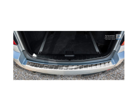 Stainless steel rear bumper protector BMW X3 (E83) Facelift 2006-2010 'Ribs', Image 3