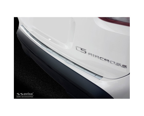 Stainless steel Rear bumper protector Citroën C5 Aircross 2018- 'Ribs', Image 3