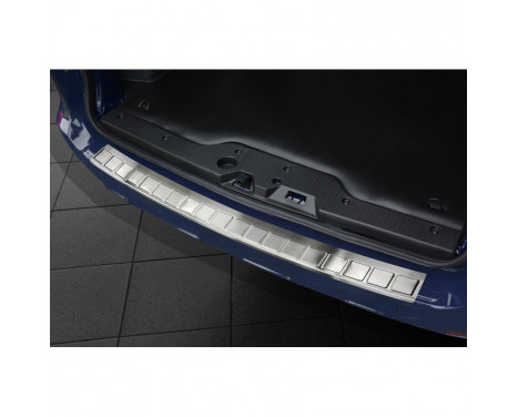 Stainless steel rear bumper protector Dacia Dokker 2012- 'Ribs'